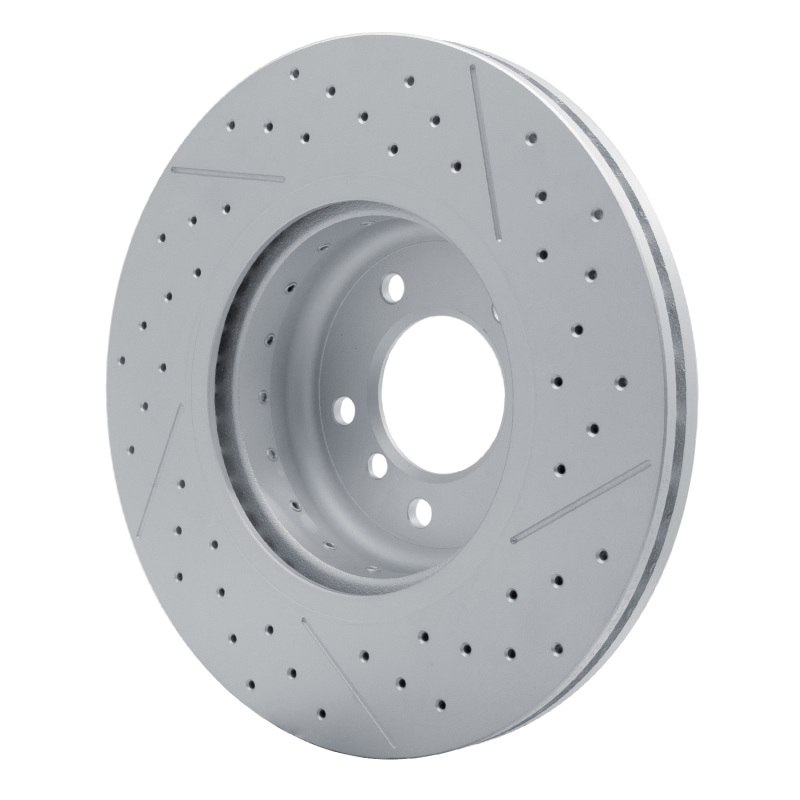 BMW 135IS Brake Rotor (1) - Front - R1 Concepts - Drilled & Slotted Carbon Alloy GeoMET - 2013